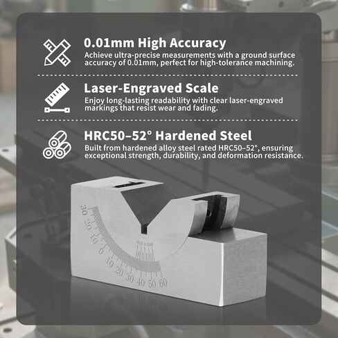 Micro Adjustable Angle Gauge Angle V Block V Block Milling Lathe Alloy Steel High Accuracy for Milling Machine in Saudi Arabia