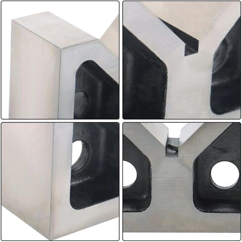 1 Pair of 4" x 1-5/8" x 2-5/8" 90 Degree Cast V-Blocks V-Block Ground in Kuwait
