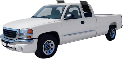 Precut Windows Tint Film جميع الجوانب سيارات Sun حظر الحماية من الخصوصية المضادة للزجاج التحطيم 2ply Film 05 ٪ Tint Shade Kit لـ GMC Sierra 1500 Extended CAB 1999-2006 in Saudi Arabia
