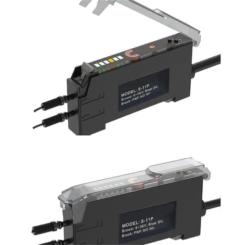 Economic Type Potentiometer Adjustment Fiber Amplifier NPN PNP 12-24VDC E3X-NA11 E3X-NA41 Fiber Sensor(S-11 NPN.NO.NC) in Saudi Arabia