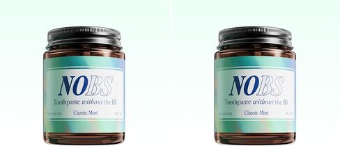 NOBS (No Bad Stuff) Toothpaste Tablets - Nano Hydroxyapatite, Fluoride & Plastic Free, Eco & Travel Friendly - Remineralize with NHA (3 Month) in Kuwait