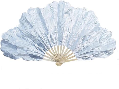 مروحة رقص بتلات كبيرة من الفاوانيا، مروحة مزدوجة الجوانب، دعائم مروحة بتلات كبيرة من الفاوانيا (ذهبي، 75 سم لليد اليسرى) in Kuwait