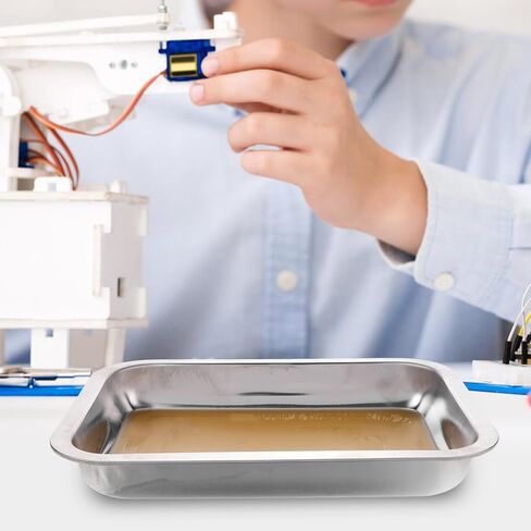 Stainless Steel Dissecting Tray with Wax Medium Metal Wax Tray Lab Dissection Pan Biological Laboratory Tool for Medical and Educational Use in Saudi Arabia