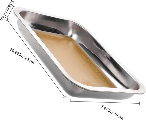 Stainless Steel Dissection Tray with Wax Pan, Biological Laboratory Organizer Tray, Lab Dissection Pan for Medical and Educational Use in Saudi Arabia
