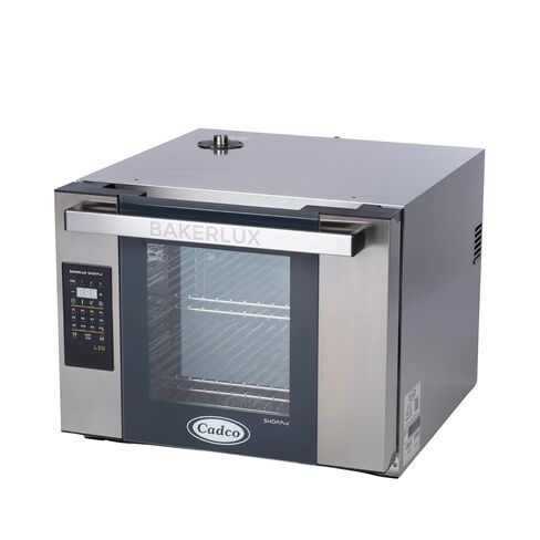 Cadco XAFT-04HS-LD Bakerlux LED فرن حراري تجاري رقمي نصف الحجم، 4 أرفف، ستانلس ستيل، 23-5/8 بوصة، 208/240 فولت، معتمد من NSF لاستخدام المطاعم وشاحنات الطعام in Saudi Arabia