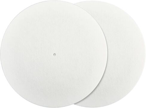 CRASPIRE 2Pcs Felt Turntable Mats Vinyl Record Pad Platter Mat 11.6 Inch Gray Anti Slip Anti Static Flat Round Disc Protective Wool Player Slipmat Mats for Damped Resonance Cleaner Audio Output Home in Kuwait