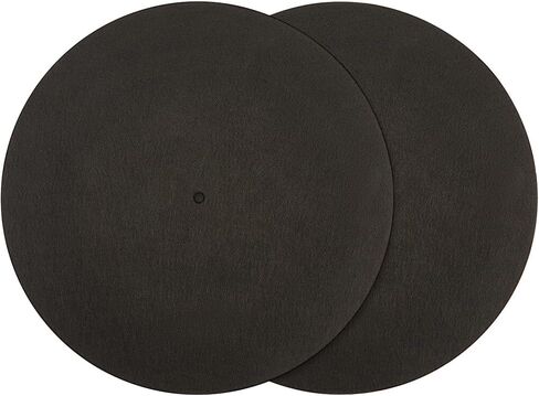 CRASPIRE 2Pcs Felt Turntable Mats Vinyl Record Pad Platter Mat 11.6 Inch Gray Anti Slip Anti Static Flat Round Disc Protective Wool Player Slipmat Mats for Damped Resonance Cleaner Audio Output Home in Kuwait