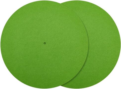 CRASPIRE 2Pcs Felt Turntable Mats Vinyl Record Pad Platter Mat 11.6 Inch Gray Anti Slip Anti Static Flat Round Disc Protective Wool Player Slipmat Mats for Damped Resonance Cleaner Audio Output Home in Kuwait