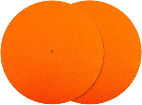 CRASPIRE 2Pcs Felt Turntable Mats Vinyl Record Pad Platter Mat 11.6 Inch Gray Anti Slip Anti Static Flat Round Disc Protective Wool Player Slipmat Mats for Damped Resonance Cleaner Audio Output Home in Kuwait