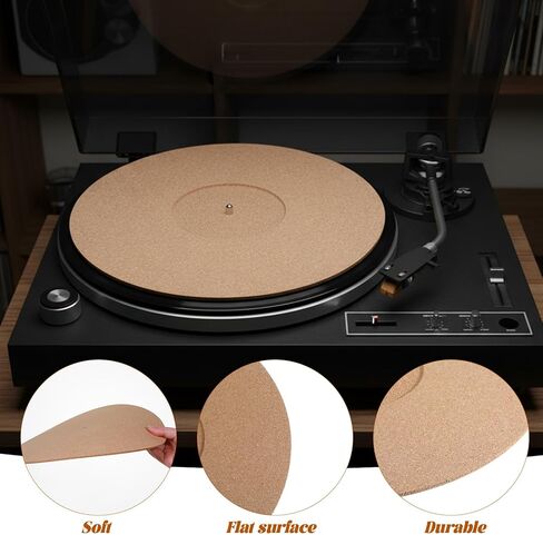 Cork Turntable Mat Record Player Mats Cork Record Mat in 12 Inch x 3 mm Cork-Slipmat for Turntable Reduce Noise in Kuwait