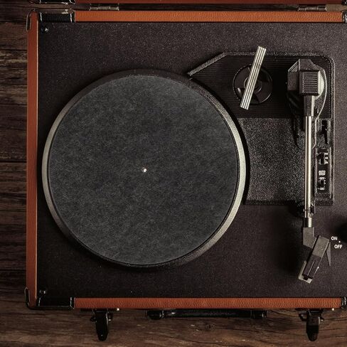 Turntable Record Player Mat 12 Inch Felt Slipmat Anti-Slip Anti-Static Protective Platter Mat Vinyl Records Pad for Home Record Players, Gray in Kuwait