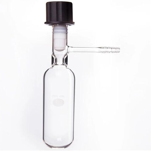 Solvent storage bottle, Heavy wall, SCHLENK, High vacuum valve with fully wrapped PTFE, Borosilicate glass, F58(25mL-F580025) in Kuwait