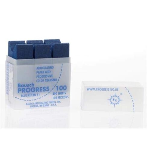 Bausch BK-51 .004" (100 microns) Blue Articulating Pre-Cut Paper Strips, Impregnated with Hydrophilic Waxes and Pharmaceutical Oils, 300 Strips in Saudi Arabia