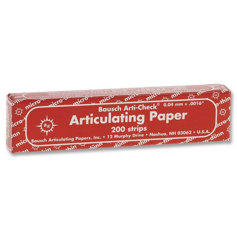 Bausch Articulating Paper 40u (.0016") Red booklet BK-10 (200) in Saudi Arabia