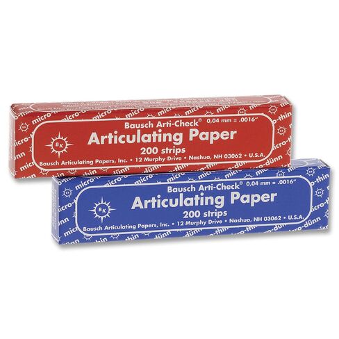 Bausch Articulating Paper 40u (.0016") Red booklet BK-10 (200) in Saudi Arabia