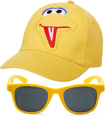 Sesame Street Toddler Cotton Baseball Cap-Elmo ، Cookie Monster ، Big Bird ، Oscar the Grouch ، Size Age 2-4 ، Elmo Red/Gray in Kuwait