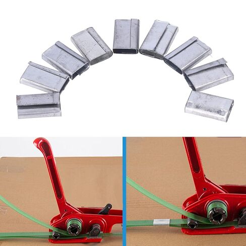 Packaging Strapping Seals Iron Sheet Strapping Clips PP Belt Buckles Heavy Duty Fastening for 12 16mm Packing Belt 1KG 260PCS in Saudi Arabia