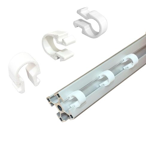 4040 Series Cable Clips, 20PCS T-Slot Aluminum Profile Accessories for EU Standard 4040 Aluminum Extrusion, Black Linear Rail Cord Organizer for 3D Printer Parts CNC DIY in Saudi Arabia