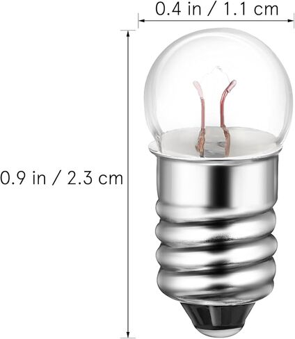 Generic 50pcs E10 Miniature Light Bulbs: 1.5 V Incandescent Screw Light Bulbs Teaching Tools for School Labs, Essential for DIY Physics Science Experiments, 0.3A in Kuwait