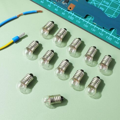 Generic 50pcs E10 Miniature Light Bulbs: 1.5 V Incandescent Screw Light Bulbs Teaching Tools for School Labs, Essential for DIY Physics Science Experiments, 0.3A in Kuwait