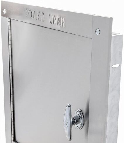 Oswald Supply Stainless Steel Linen Chute - Left Hinged, 20"(W) X20(H), T-Handle in Kuwait