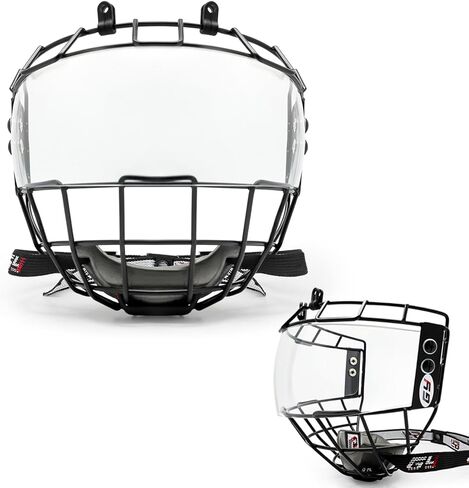 GY Hockey Helmet Cage & Face Shield Protector Combo Ice Hockey Full Face Shield Junior in Kuwait