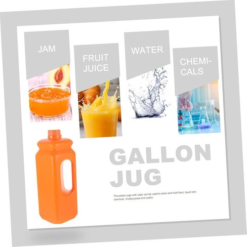 2pcs Leak Plastic Water Jug with Caps Reusable Storage Containers for Juice and Liquid Sealed Pitchers with Comfortable Grip for Home Lab and Chemical Use in Saudi Arabia