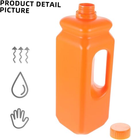 2pcs Leak Plastic Water Jug with Caps Reusable Storage Containers for Juice and Liquid Sealed Pitchers with Comfortable Grip for Home Lab and Chemical Use in Saudi Arabia