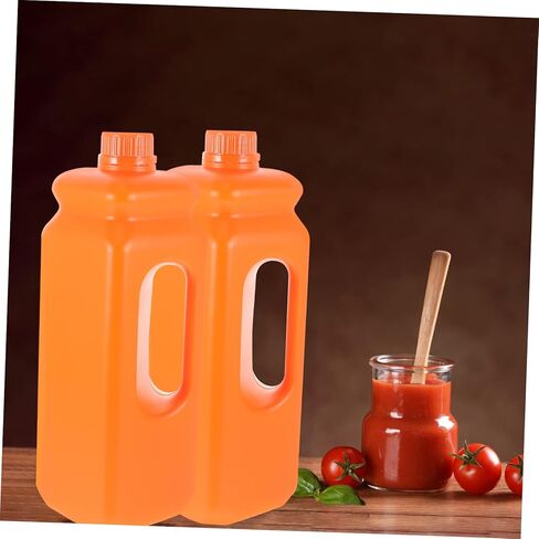 BESTYASH 2pcs Plastic Storage Jugs with Leak Sealing Caps Ergonomic Handle Water Containers for Laboratory Home Chemical Use Reusable Pitchers in Kuwait