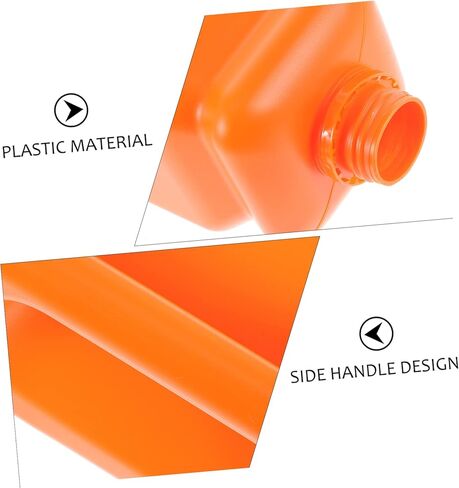 Wakauto 2pcs Plastic Water Jug with Ergonomic Handle Leak Sealing Container for Home Laboratory Chemical Use Orange in Saudi Arabia