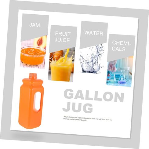 VALICLUD 2pcs Reusable Plastic Storage Jugs with Leak Caps Ergonomic Handle Pitchers for Food Liquid Chemical Storage Lightweight and Containers in Saudi Arabia