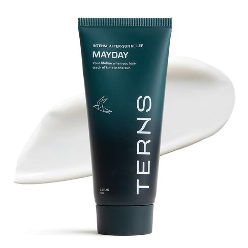 TERNS Mayday Intensive After Sun Gel Cream, Cooling Skin Care for Sunburn Relief, 3X Marine Bioactive Complex with Niacinamide, Squalane, Shea Butter & Aloe, Travel Size, Fragrance Free, 2 Fl Oz in Kuwait