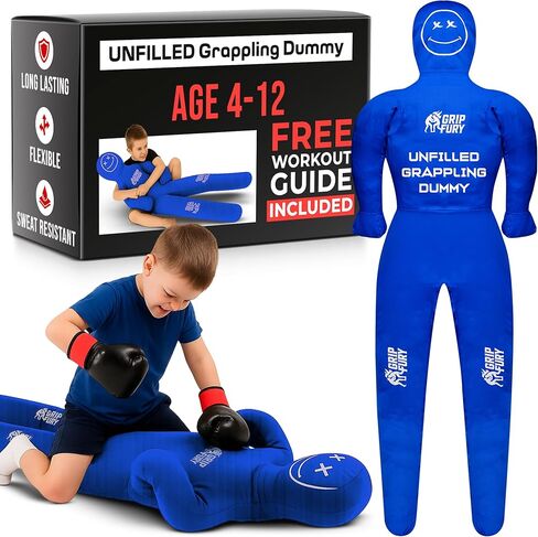 Unfilled 4ft Wrestling Dummy for Kids – Jiu Jitsu Grappling Dummy for Kids MMA Training & Punching Dummy in Saudi Arabia