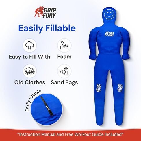 Unfilled 4ft Wrestling Dummy for Kids – Jiu Jitsu Grappling Dummy for Kids MMA Training & Punching Dummy in Saudi Arabia