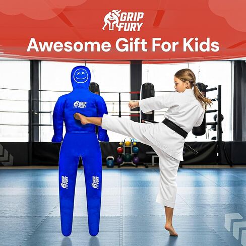 Unfilled 4ft Wrestling Dummy for Kids – Jiu Jitsu Grappling Dummy for Kids MMA Training & Punching Dummy in Saudi Arabia