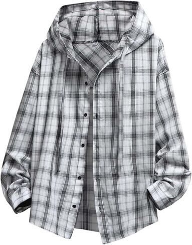 Sun Protection Jacket for Men UPF50+ Sun Protection Lightweight Running Jackets Full Zip Workout Athletic Plaid Jacket in Saudi Arabia