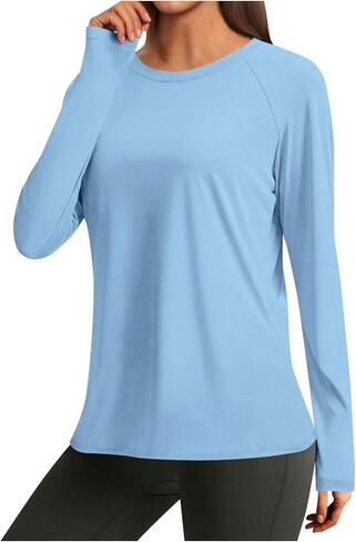 Womens UPF 50+ Sun Pullover Shirt Long Sleeve Fishing Hiking Hooded UV Sun Protection Shirts Lightweight Quick Dry Top in Saudi Arabia