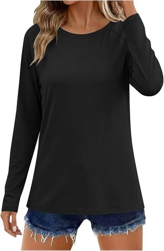 Womens UPF 50+ Sun Pullover Shirt Long Sleeve Fishing Hiking Hooded UV Sun Protection Shirts Lightweight Quick Dry Top in Saudi Arabia