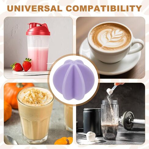 uxcell 6 Pcs Shaker Ball, 1.5" Protein Shaker Ball Plastic Stirring Mixer Whisk Shaker Replacement for Shake Drinking Bottle Cup Protein Bottle Sports Drink, Purple in Saudi Arabia