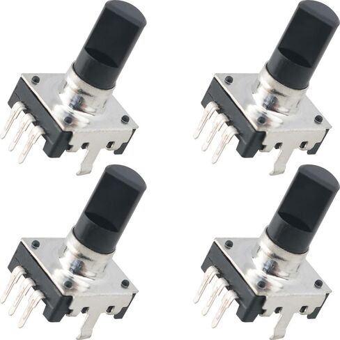 10PCS EC12 Audio Encoder 24 Pulse 360 Degree Rotary Digital Pulse Encoder Shank Length 15mm/0.59inch Without Switch EC12 Rotary Encoder for Robotics Camera Lens Computer Input Devices in Saudi Arabia
