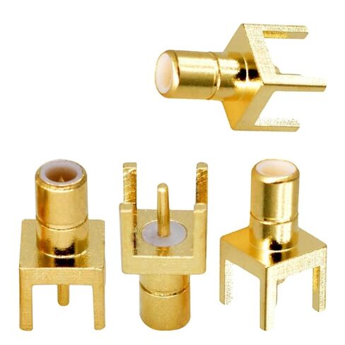 fengpeng 5/20/100Pcs SMB Male Plug PCB Mount Through Hole Gold Plated RF Coax Terminal Connector(20PCS) in Saudi Arabia