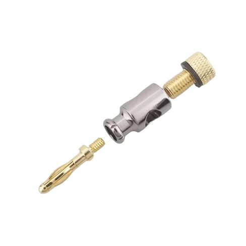 fengpeng 2PCS 4mm Banana Plug Connector Speaker Adapter Audio Video Connectors Gold Plated Brass(4pcs) in Saudi Arabia