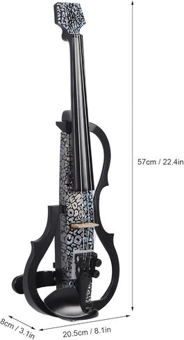 Eujgoov Electric Violin Carbon Fiber Professional Silent Fiddle with Pickup Effortless Tuning Comfortable Playing for Teenagers Stage in Saudi Arabia