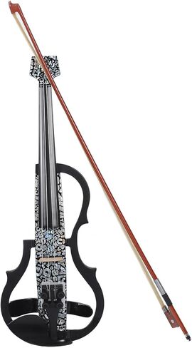 Eujgoov Electric Violin Carbon Fiber Professional Silent Fiddle with Pickup Effortless Tuning Comfortable Playing for Teenagers Stage in Saudi Arabia