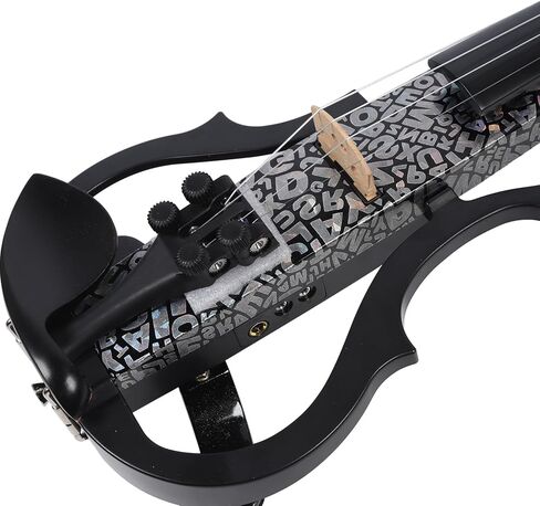 Eujgoov Electric Violin Carbon Fiber Professional Silent Fiddle with Pickup Effortless Tuning Comfortable Playing for Teenagers Stage in Saudi Arabia