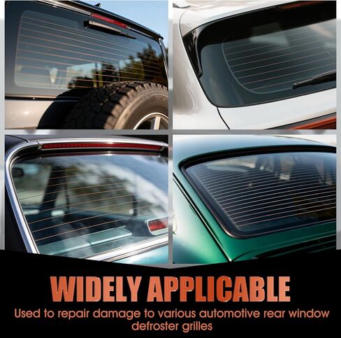 Conductive Paint, Copper Conductive Paint, Copper paint With Masking Tape and Scraper High Conductivity, Used to Repair Various Types of Damage to Automotive Rear Window Defroster Grilles, 0.33 oz in Kuwait