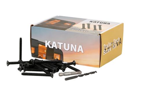 1/4-20 x 2-1/2" Trailer Deck Screws (100 Pack) | T30 Torx Star Drive for Wood to Metal | Flat Head, Self Tapping Floorboard Screws in Kuwait