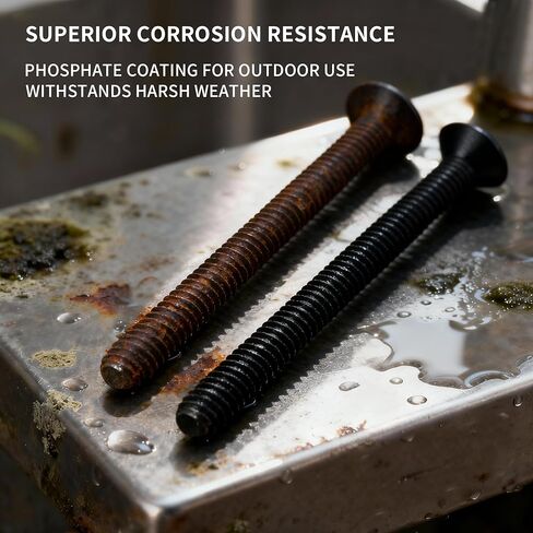 1/4-20 x 2-1/2" Trailer Deck Screws (100 Pack) | T30 Torx Star Drive for Wood to Metal | Flat Head, Self Tapping Floorboard Screws in Kuwait