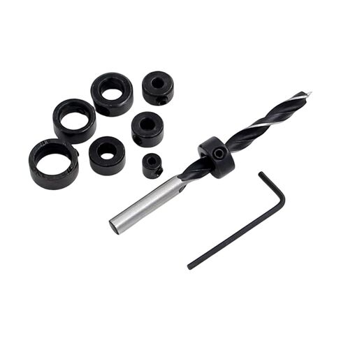 8PCS Drill Bit Depth Stop Collars Set 3–16mm with Hex Wrench Positioning Rings for Accurate Drilling Repair and Workshop in Saudi Arabia