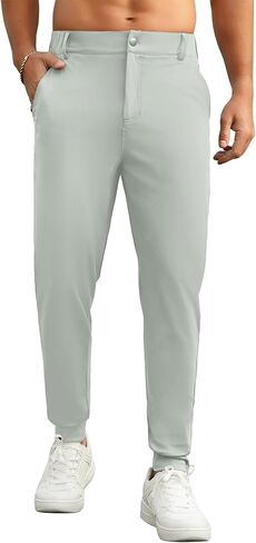 Askdeer Men's Golf Pants Casual Slim Fit Joggers Stretch Sweatpants Yoga Running Dress Work Pants with 5 Pockets in Saudi Arabia